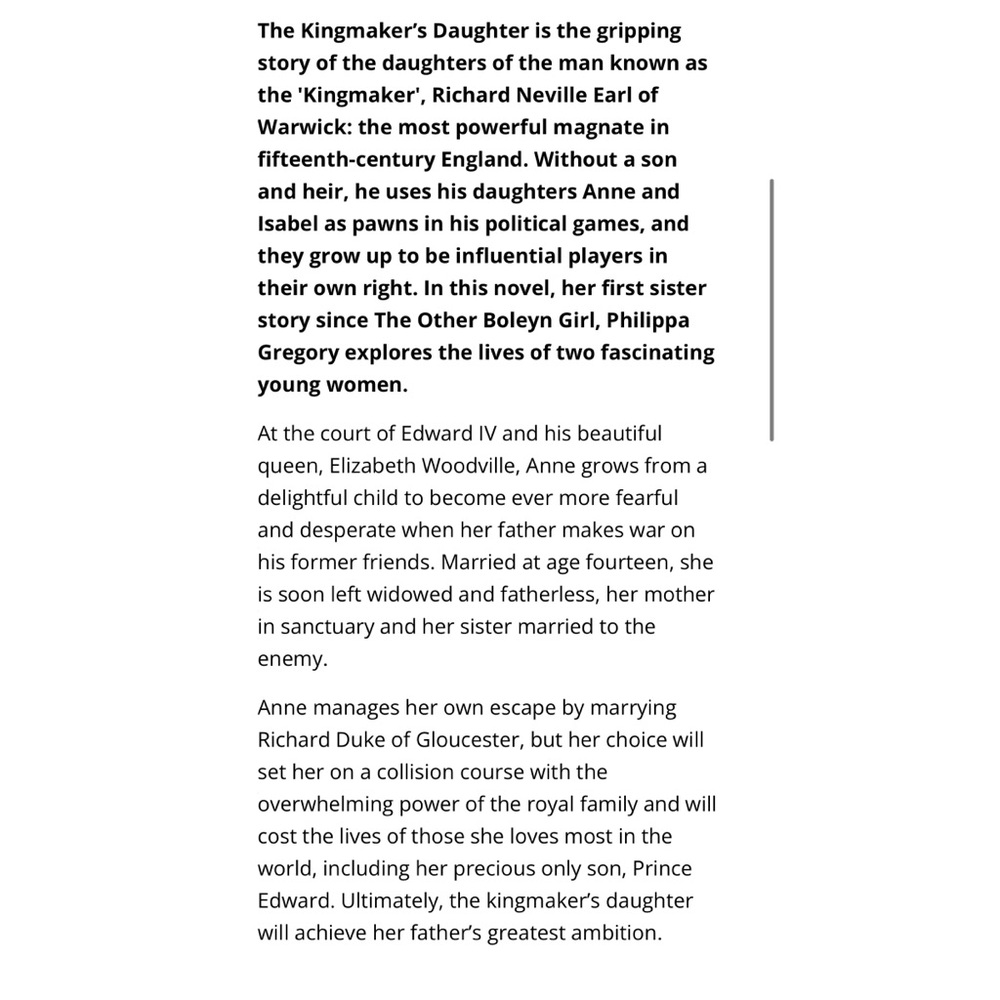 PhilippaGregory:The Kingmaker’s Daughter-The Plantagenet&Tudor Novels #4 - Picture 4 of 5